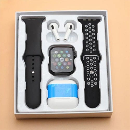 Oferta ceas smart cu casti bluetooth pro max w26