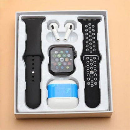 Oferta ceas smart cu casti bluetooth pro max w26