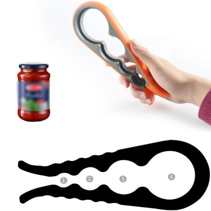 Deschizator universal pentru borcane si sticle - Accesoriu de bucatarie cu 4 marimi