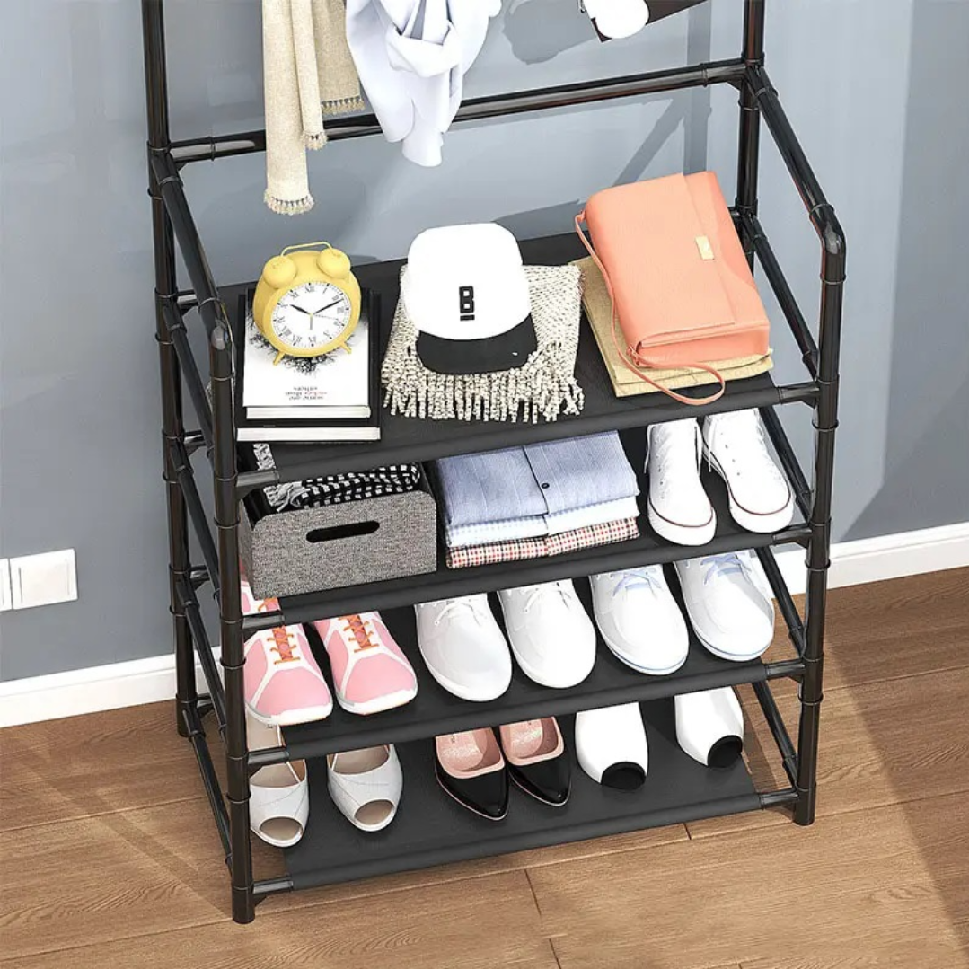Cuier multifunctional pentru pantofi si haine - Organizare perfecta pentru casa ta