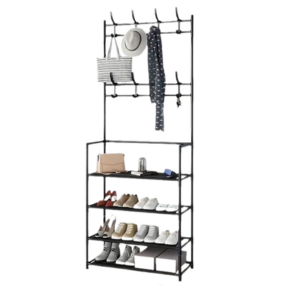 Cuier multifunctional pentru pantofi si haine - Organizare perfecta pentru casa ta