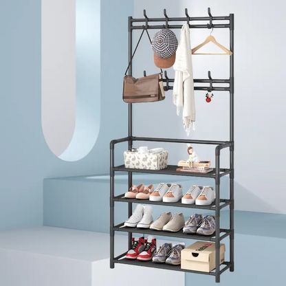 Cuier multifunctional pentru pantofi si haine - Organizare perfecta pentru casa ta