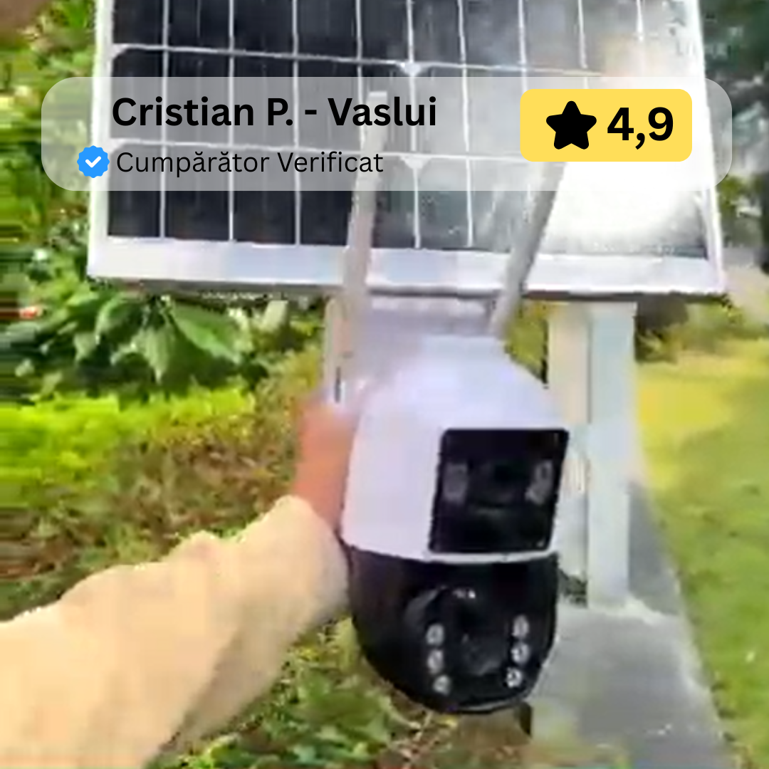 Camera Dubla Supraveghere LENSO 4G + CARD 64GB