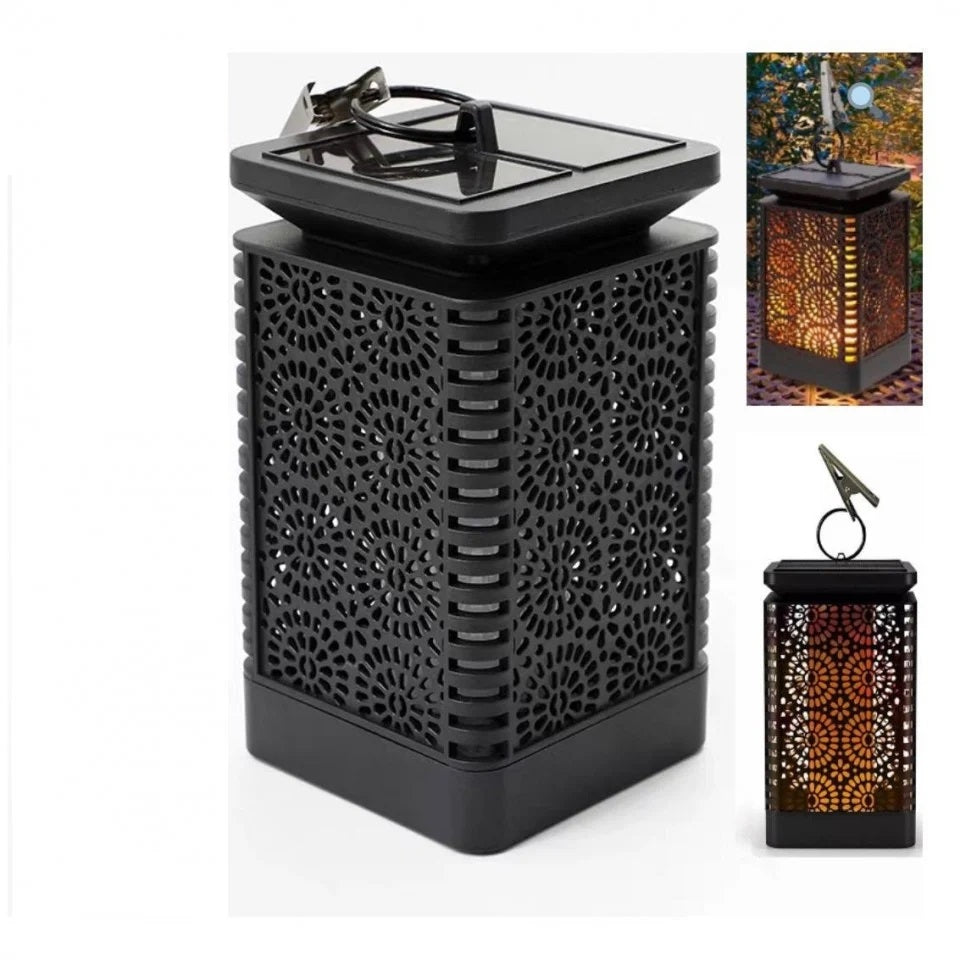 Lampa Solara cu Efect de Flacara - Iluminat Decorativ pentru Gradina si Curte