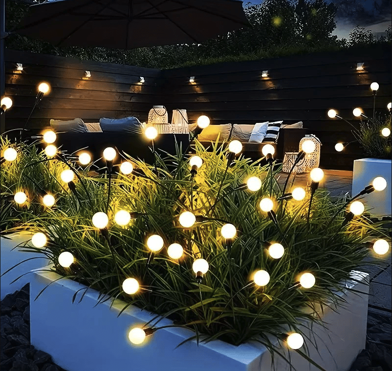 Lampa LED decorativă ,tip licurici De Gradina 8 Bulbi