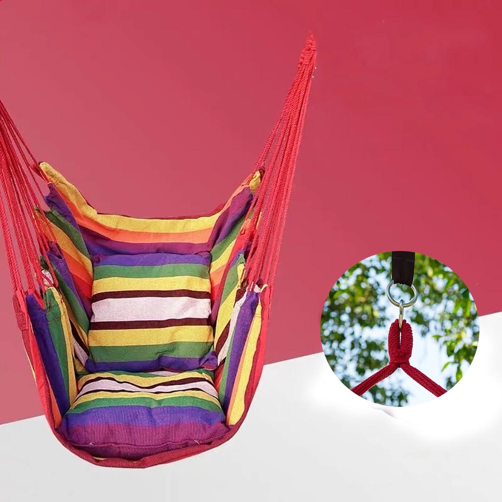 Hamac tip Scaun Suspendat cu Perna - Material Confortabil si Durabil, 100kg
