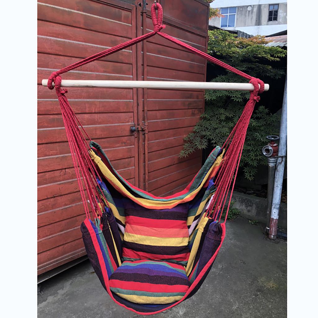 Hamac tip Scaun Suspendat cu Perna - Material Confortabil si Durabil, 100kg