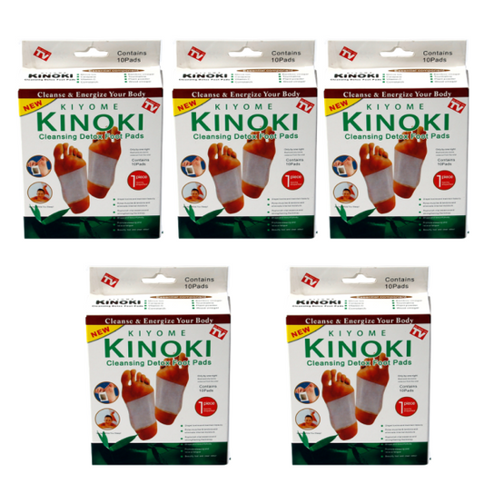 Set 100 Plasturi Detox Kinoki - Detoxifiere Naturala cu Plante | Eliminare Toxine