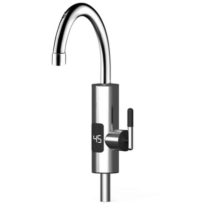 Robinet Electric Instant Inox 3000W - Apa Calda in Secunde, Display LED, Rotire 360°