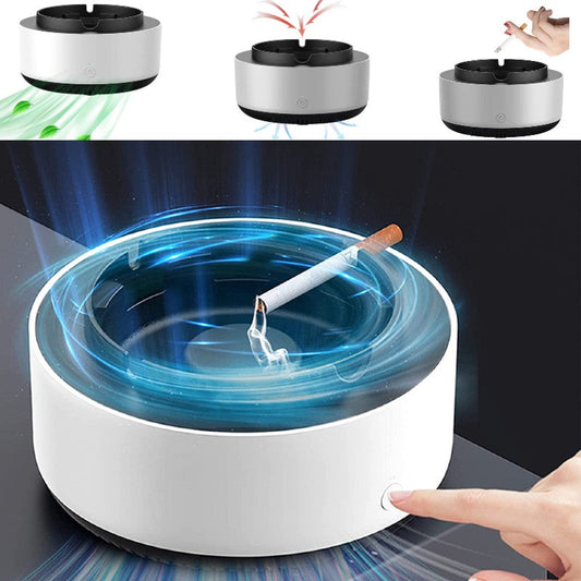 Scrumiera Electrica cu Aspiratie si Filtrare a Aerului, Stingere Automata, Inodora, Compacta