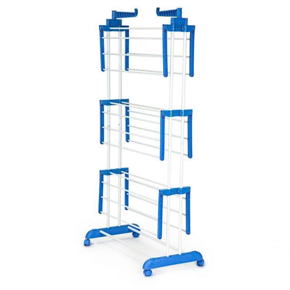 Uscator vertical pliabil pentru rufe cu suport umerase - mobil si compact
