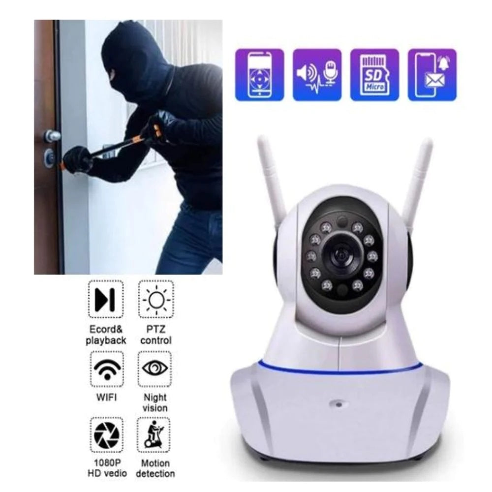 Camera Supraveghere WiFi Wireless 1080P cu Rotire si Detectare Miscare - Control Remote prin App