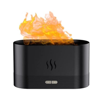 Umidificator cu Difuzor de Arome si Efect de Flacara LED - Design Elegant pentru Aromterapie