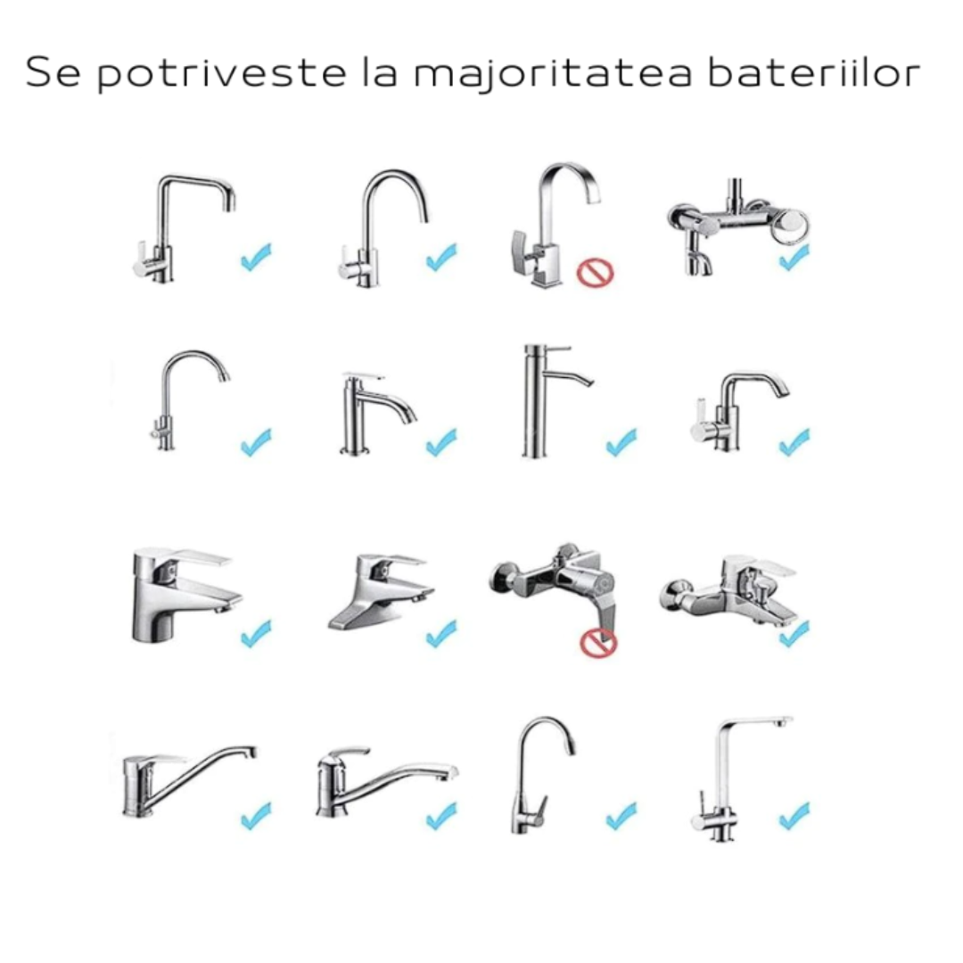 Extensie Rotativa 360° pentru Robinet - Economiseste Apa cu Multiple Moduri de Curgere