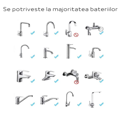Extensie Rotativa 360° pentru Robinet - Economiseste Apa cu Multiple Moduri de Curgere