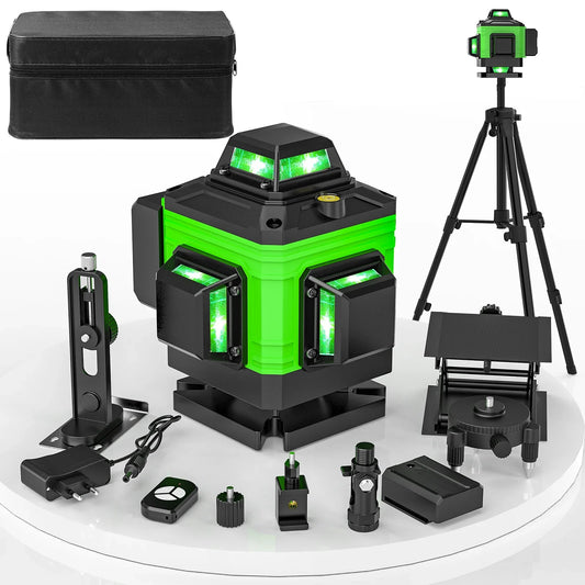 Nivel laser cu 16 linii cu telecomanda si baterii