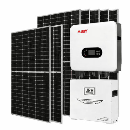 Pachet fotovoltaic solar 6Kw autorizat anre 10 panouri 550w, invertor 6kw hybrid, acmulator 5kw