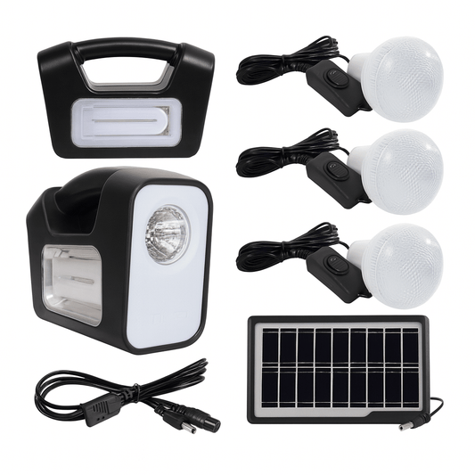 Lampa Solara Kit Solar Camping GDlite, 3 becuri LED