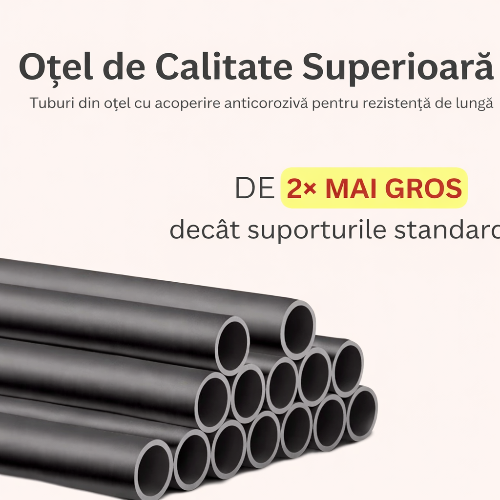 Suport Dublu pentru Umerașe din Metal – 150 x 110 x 54 cm