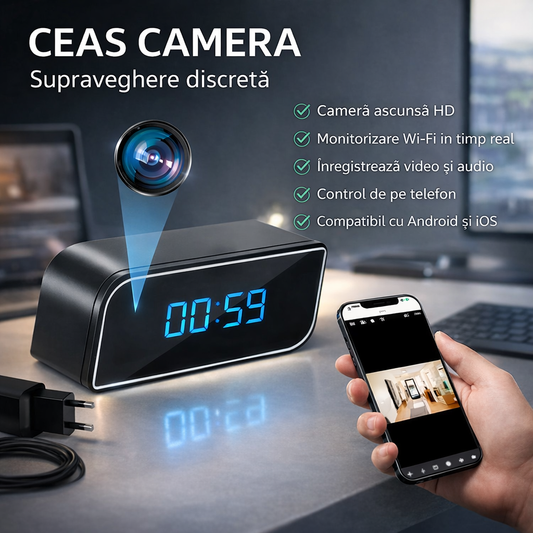 Camera WI-FI  in ceas desteptator