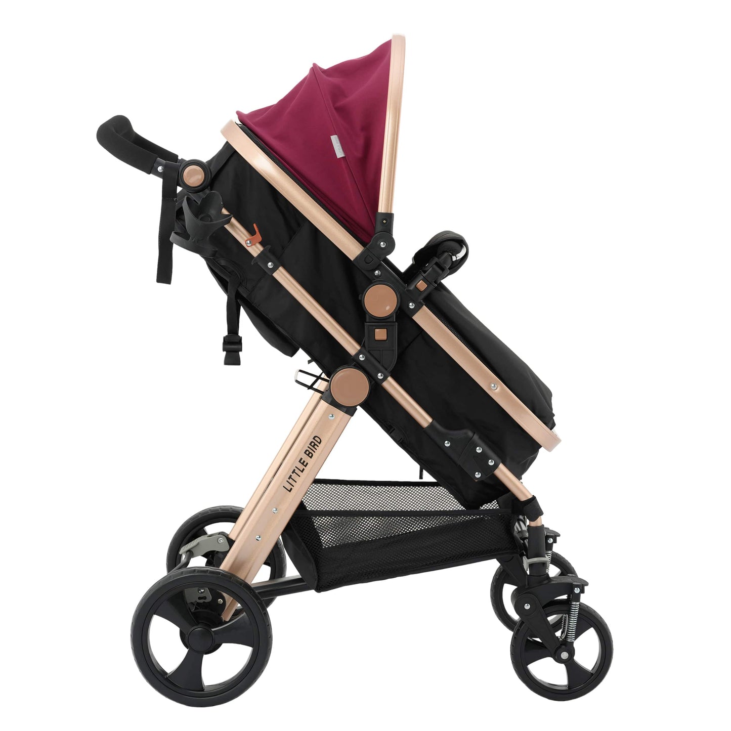 Carucior litle bird , cu suspensii , Purple 2in1 transformabil landou-sport