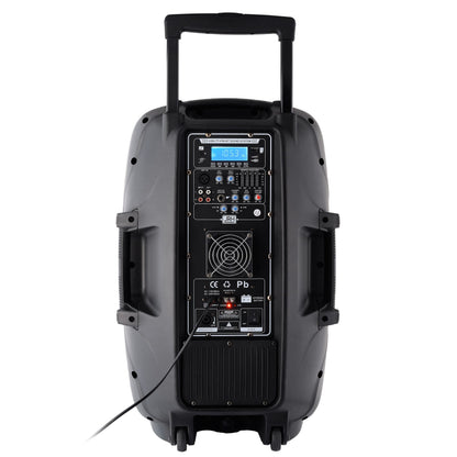 Boxă Portabilă JRH 15 Inch pro– 1000w, 2 Microfoane Wireless, Troller Integrat
