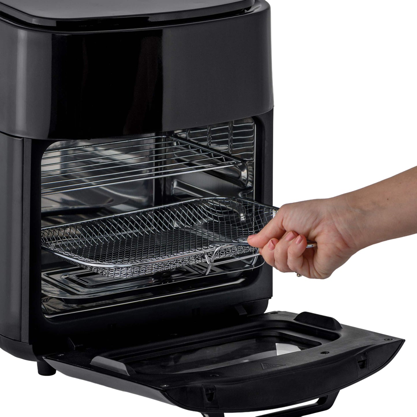 Friteuză cu Aer Cald Digitală 15L, 1400W – AirFryer Profesională cu 10 Programe, Panou LED, Tehnologie de Gătit Fără Ulei