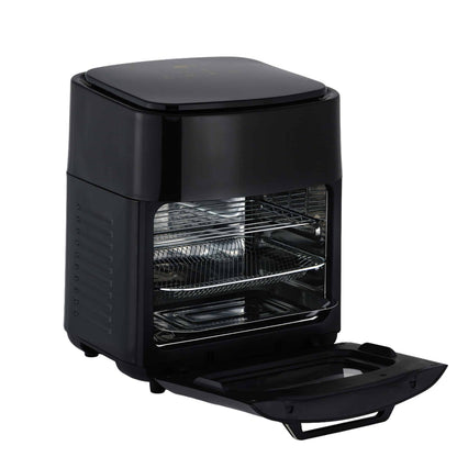 Friteuză cu Aer Cald Digitală 15L, 1400W – AirFryer Profesională cu 10 Programe, Panou LED, Tehnologie de Gătit Fără Ulei