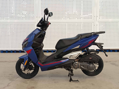 Scuter JRH R9 125CC, viteza 85 km/h, motor EFI, consum redus, albastru