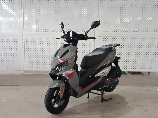 Scuter benzina, motor 50cc, model R9, viteza maxima 45 km/h, gri