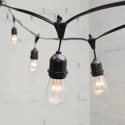 ghirlanda 5m IP65 si 10 becuri LED alb cald