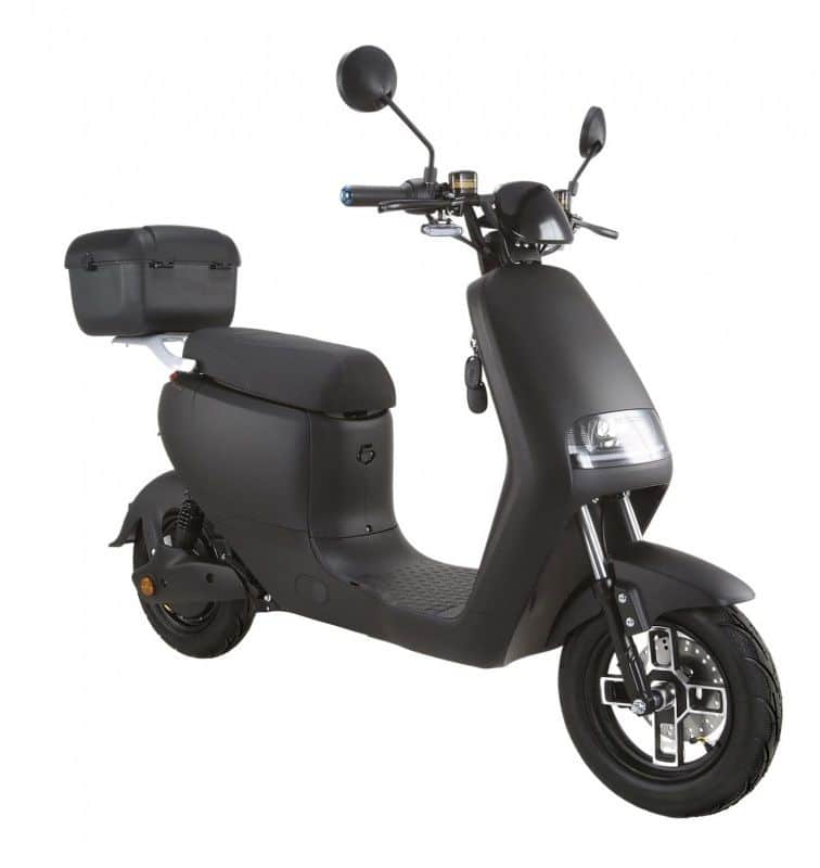 Scuter Electric Negru matt 48V 30Ah 900W – Limitat 25km/h Autonomie 90 km
