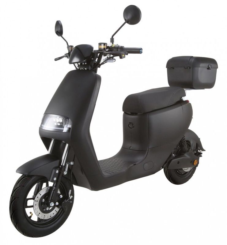 Scuter Electric Negru matt 48V 30Ah 900W – Limitat 25km/h Autonomie 90 km