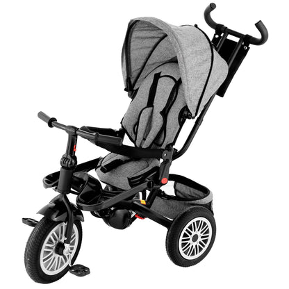 Tricicleta 4 in 1 rotativa cu pozitie de somn Little Bird Grii