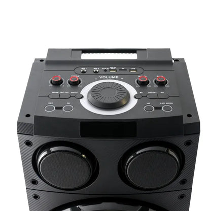Set boxe active 3321 Jrh 2 microphone wireless cel mai puternic boxe din romania
