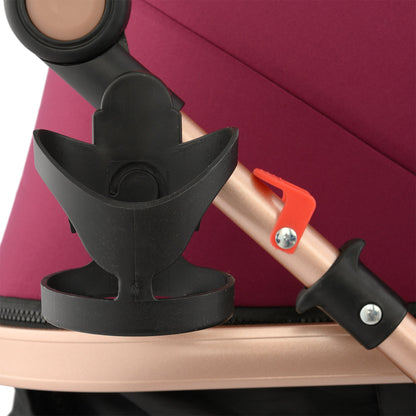Carucior litle bird , cu suspensii , Red wine (rosu) 2in1 transformabil landou-sport
