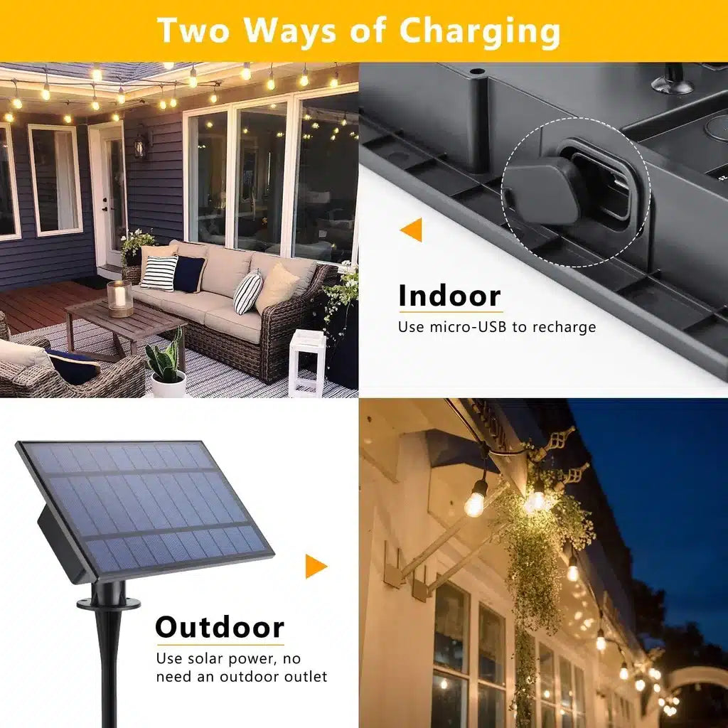 ghirlanda luminoasa solara 5 M. CU 10BECURI LED