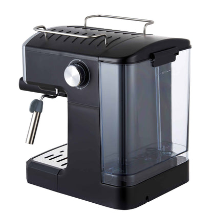 Espressor Negru,20 Bar, 1.6 l, 850 W, Design Retro, semi automat
