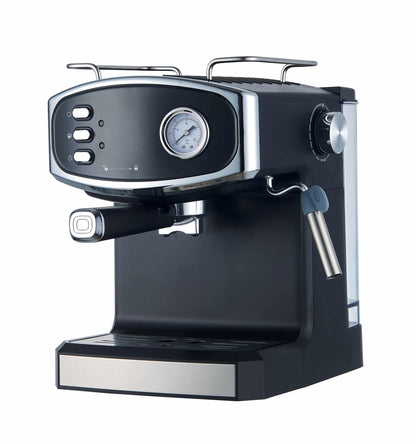 Espressor Negru,20 Bar, 1.6 l, 850 W, Design Retro, semi automat