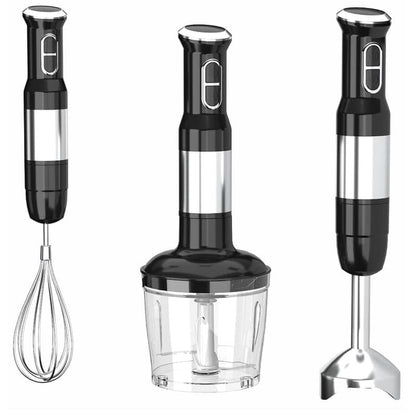Set blender de mana 4 in 1, 800W JRH multiStick Inox, Accesorii Incluse