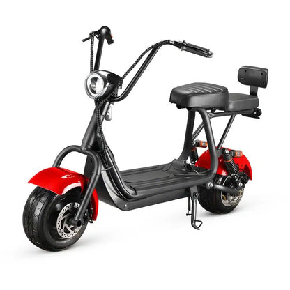 Scuter electric 800W 48V viteza limitata 25 km/h ,rosu negru albastrau galbin fara permis