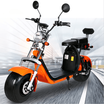 Scuter electric motor 1500w acmulator 20ah 60w JRH, 2 locuri orange, viteaza 25km/h