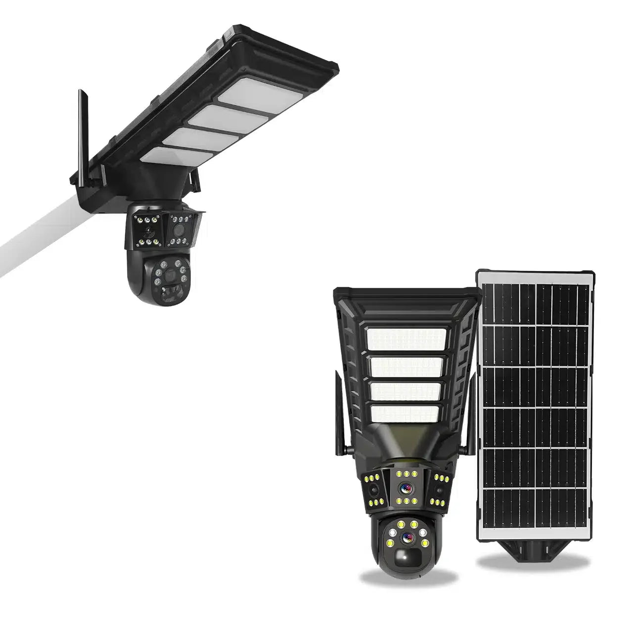 Lampă Solară LED cu Cameră CCTV – Iluminare și Securitate Exterioară IP67