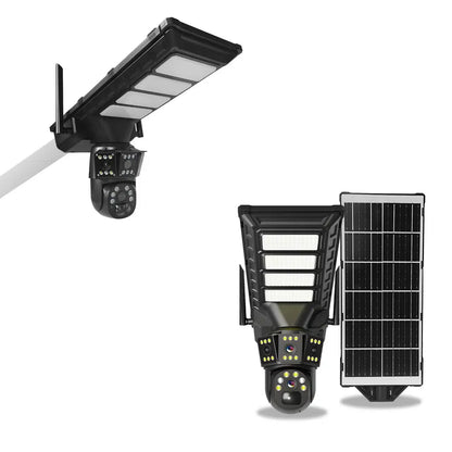 Lampă Solară LED cu Cameră CCTV – Iluminare și Securitate Exterioară IP67