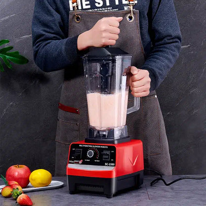 Blender Profesional de bucatarie 2 in 1, 2.L, motor din cupru, 15 viteze