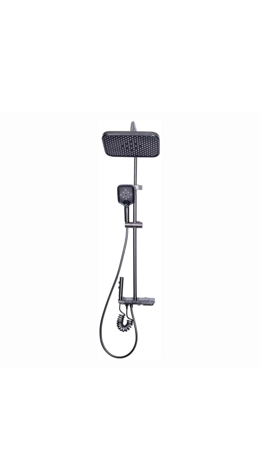 Coloana de dus, cu para fixa si para mobila, 4 functii, otel inoxidabil