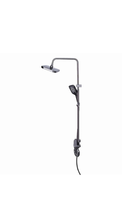 Coloana de dus, cu para fixa si para mobila, 4 functii, otel inoxidabil