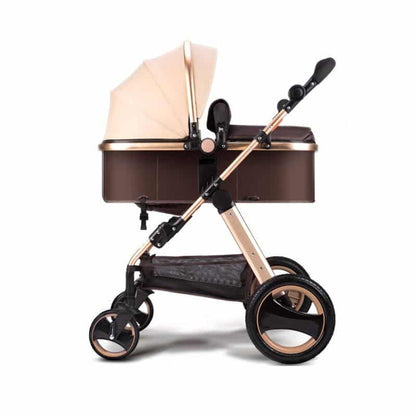Carucior little bird , cu suspensii , maro 2in 1 transformabil landou-sport