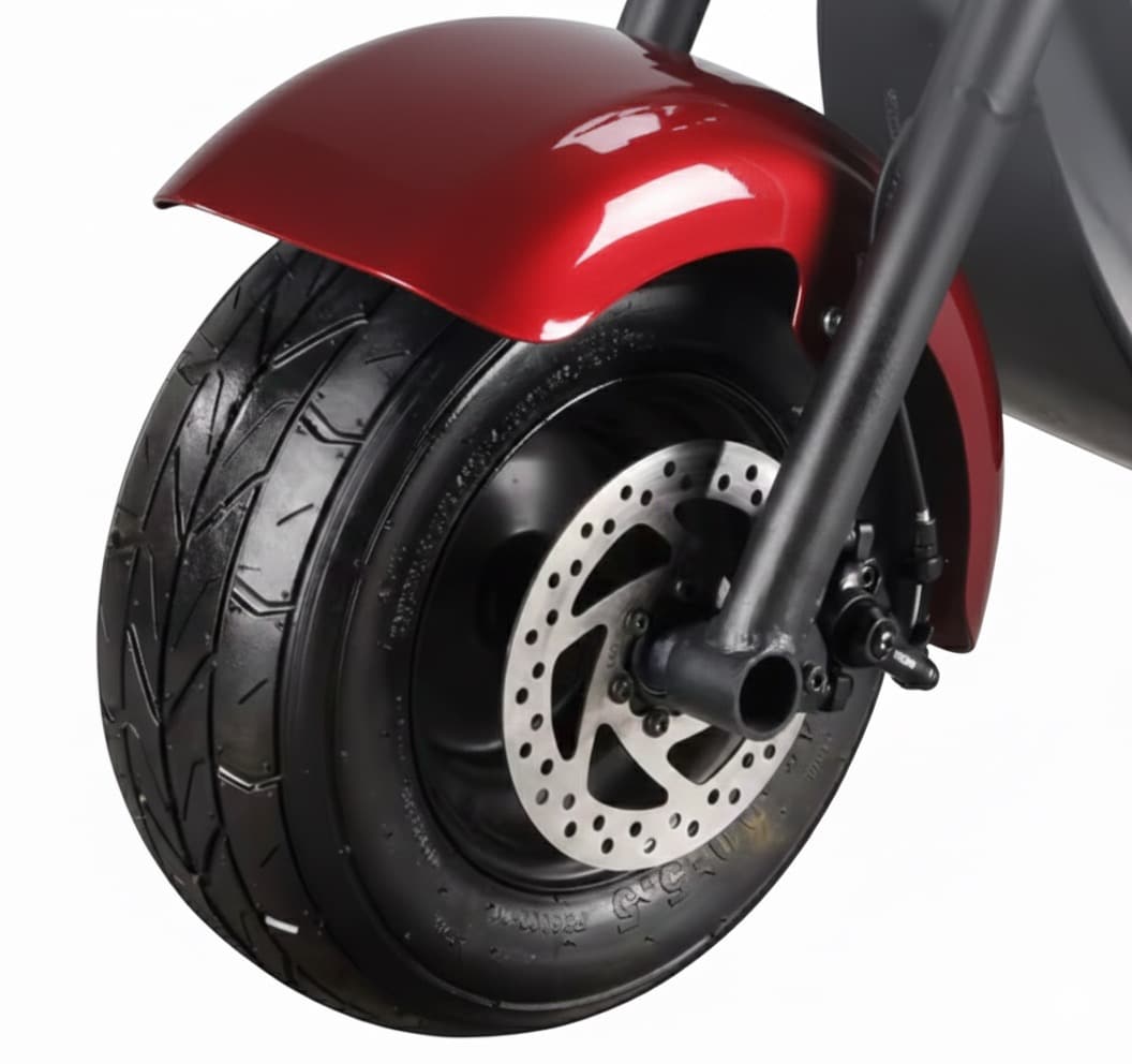 MINI SCUTER ELECTRIC HARLEY jrh 1000w – FARA PERMIS ACUMULATOR 48V12AH – AUTONOMIE 40-45KM rosu