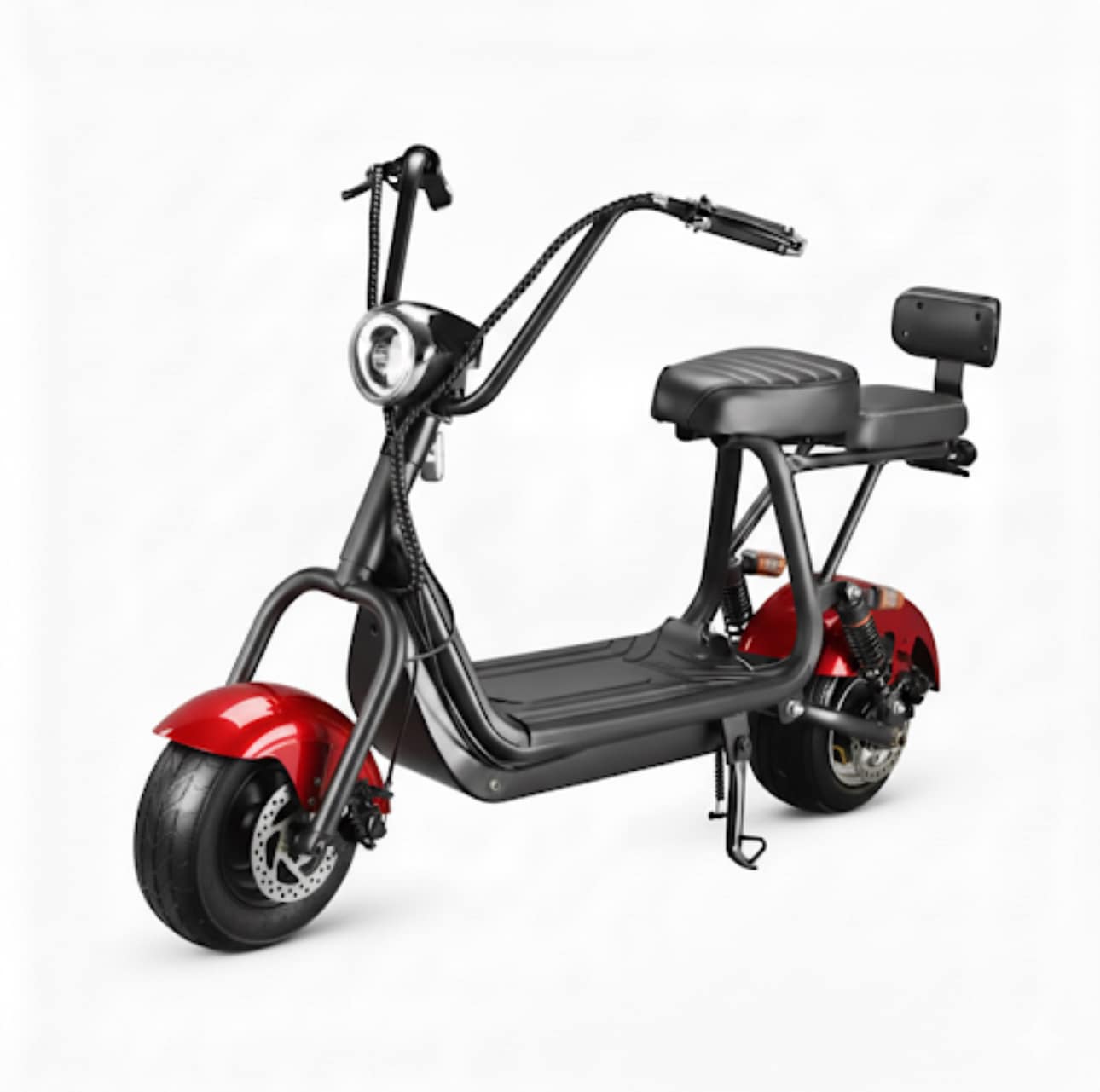 MINI SCUTER ELECTRIC HARLEY jrh 1000w – FARA PERMIS ACUMULATOR 48V12AH – AUTONOMIE 40-45KM rosu